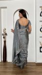 FANCY RANGOLI SILK SEQUENCE STONE WORK SAREE WITH UNSTITCHED BLOUSE PARTY WEAR WHOLESALE PRICE ETHNIC GARMENT (6)