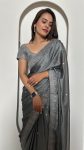 FANCY RANGOLI SILK SEQUENCE STONE WORK SAREE WITH UNSTITCHED BLOUSE PARTY WEAR WHOLESALE PRICE ETHNIC GARMENT (6)