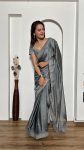 FANCY RANGOLI SILK SEQUENCE STONE WORK SAREE WITH UNSTITCHED BLOUSE PARTY WEAR WHOLESALE PRICE ETHNIC GARMENT (6)