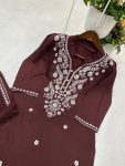 FANCY RAYON EMBROIDERY WORK TOP PENT SET PARTY WEAR WHOLESALE PRICE ETHNIC GARMENT (4)