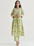 FANCY RAYON SLUB PRINTED WITH MOTI AND LACE WORK TOP BOTTOM SET FESTIVE WEAR WHOLESALE PRICE ETHNIC GARMENT (10)