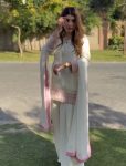 FANCY ROMAN SILK SEQUENCE EMBROIDERY ON MONO BANGLORI SILK FOR BORDER AND PEARL TASSELS WORK TOP SALWAR WITH DUPATTA FESTIVE WEAR WHOLESALE PRICE ETHNIC GARMENT (3)