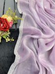 FANCY SPACE SILK HANDWORK LACE BORDER SAREE WITH UNSTITCHED BLOUSE PARTY WEAR WHOLESALE PRICE ETHNIC GARMENT (4)