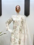 FANCY TABBY ORGANZA PRINTED WITH EMBROIDERY WORK TOP SALWAR WITH DUPATTA FESTIVE WEAR WHOLESALE PRICE ETHNIC GARMENT (3)