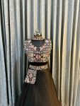 FANCY TABBY SILK MULTICOLOR EMBROIDERY SEQUENCE WORK LEHENGA BLOUSE WITH DUPATTA PARTY WEAR WHOLESALE PRICE ETHNIC GARMENT (10)