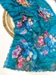 FANCY TABBY SILK PRINTED HANDWORK SAREE WITH UNSTITCHED BLOUSE PARTY WEAR WHOLESALE PRICE ETHNIC GARMENT (4)