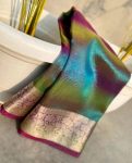 FANCY TISSUE SILK JACQUARD BORDER WITH SHINING PALLU WORK SAREE WITH UNSTITCHED BLOUSE PARTY WEAR WHOLESALE PRICE ETHNIC GARMENT (6)