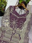 FANCY TWILL NET EMBROIDERY SEQUENCE WORK TOP PALAZZO WITH DUPATTA PARTY WEAR WHOLESALE PRICE ETHNIC GARMENT (2)