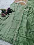 FANCY VICHITRA SILK EMBROIDERY SEQUENCE CODING WORK TOP BOTTOM WITH DUPATTA PARTY WEAR WHOLESALE PRICE ETHNIC GARMENT (10)