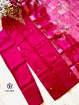 FANCY VISCOSE CHANDERI EMBROIDERY WORK TOP BOTTOM WITH DUPATTA FESTIVE WEAR WHOLESALE PRICE ETHNIC GARMENT (4)