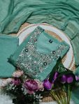 FANCY VISCOSE CHINON SEQUENCE CODING EMBROIDERY WORK TOP BOTTOM WITH DUPATTA FESTIVE WEAR WHOLESALE PRICE ETHNIC GARMENT (4)