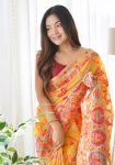 FASHIONABLE BANARASI SOFT SILK WEAVING WORK SAREE WITH UNSTITCHED BLOUSE PARTY WEAR WHOLESALE PRICE ETHNIC GARMENT (18)