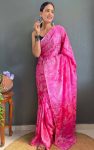FASHIONABLE CHINON DIGITAL PRINTED READY TO WEAR SAREE WITH UNSTITCHED BLOUSE RANI