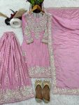 FASHIONABLE CHINON EMBROIDERY SEQUENCE MOTI WORK TOP PALAZZO WITH DUPATTA PARTY WEAR WHOLESALE PRICE ETHNIC GARMENT (7)