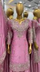 FASHIONABLE CHINON EMBROIDERY SEQUENCE MOTI WORK TOP PALAZZO WITH DUPATTA PARTY WEAR WHOLESALE PRICE ETHNIC GARMENT (7)