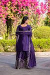 FASHIONABLE CHINON EMBROIDERY THREAD SEQUENCE WORK TOP PALAZZO WITH DUPATTA PARTY WEAR WHOLESALE PRICE ETHNIC GARMENT (4)