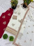 FASHIONABLE CHINON SILK EMBROIDERY SEQUENCE LACE WORK TOP PALAZZO WITH DUPATTA FESTIVE WEAR WHOLESALE PRICE ETHNIC GARMENT (5)