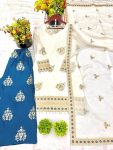 FASHIONABLE CHINON SILK EMBROIDERY SEQUENCE LACE WORK TOP PALAZZO WITH DUPATTA PARTY WEAR WHOLESALE PRICE ETHNIC GARMENT (5)