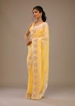 FASHIONABLE CRUNCHY EMBROIDERY SEQUENCE THREAD WORK SAREE WITH UNSTITCHED BLOUSE PARTY WEAR WHOLESALE PRICE ETHNIC GARMENT 1 (4)