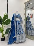 FASHIONABLE GEORGETTE CODING SEQUENCE WORK LEHENGA CHOLI WITH DUPATTA PARTY WEAR WHOLESALE PRICE ETHNIC GARMENT (4)