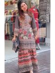 FASHIONABLE GEORGETTE DIGITAL PRINT WITH REAL MIRROR HAND WORK TOP PALAZZO WITH DUPATTA PARTY WEAR WHOLESALE PRICE ETHNIC GARMENT (2)