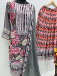 FASHIONABLE GEORGETTE DIGITAL PRINT WITH REAL MIRROR HAND WORK TOP PALAZZO WITH DUPATTA PARTY WEAR WHOLESALE PRICE ETHNIC GARMENT (2)