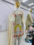 FASHIONABLE GEORGETTE EMBROIDERY THREAD SEQUENCE WORK TOP BOTTOM WITH DUPATTA PARTY WEAR WHOLESALE PRICE ETHNIC GARMENT (3)