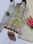 FASHIONABLE GEORGETTE EMBROIDERY THREAD SEQUENCE WORK TOP BOTTOM WITH DUPATTA PARTY WEAR WHOLESALE PRICE ETHNIC GARMENT (3)
