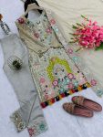FASHIONABLE GEORGETTE EMBROIDERY THREAD SEQUENCE WORK TOP BOTTOM WITH DUPATTA PARTY WEAR WHOLESALE PRICE ETHNIC GARMENT (3)