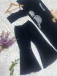 FASHIONABLE GEORGETTE EMBROIDERY WORK BLOUSE FLAIRED BOTTOM WITH SHRUG PARTY WEAR WHOLESALE PRICE ETHNIC GARMENT (3)