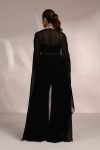 FASHIONABLE GEORGETTE EMBROIDERY WORK BLOUSE FLAIRED BOTTOM WITH SHRUG PARTY WEAR WHOLESALE PRICE ETHNIC GARMENT (3)