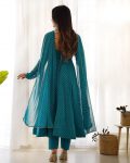 FASHIONABLE GEORGETTE LEHENRIYA PRINT GOWN BOTTOM WITH DUPATTA FESTIVE WEAR WHOLESALE PRICE ETHNIC GARMENT (20)
