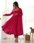 FASHIONABLE GEORGETTE LEHENRIYA PRINT GOWN BOTTOM WITH DUPATTA FESTIVE WEAR WHOLESALE PRICE ETHNIC GARMENT (8)