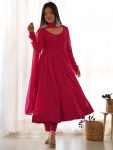 FASHIONABLE GEORGETTE LEHENRIYA PRINT GOWN BOTTOM WITH DUPATTA RANI