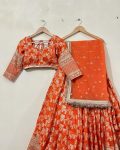FASHIONABLE JACQUARD THREAD SEQUENCE WORK LEHENGA CHOLI WITH DUPATTA PARTY WEAR WHOLESALE PRICE ETHNIC GARMENT (7)