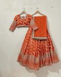 FASHIONABLE JACQUARD THREAD SEQUENCE WORK LEHENGA CHOLI WITH DUPATTA PARTY WEAR WHOLESALE PRICE ETHNIC GARMENT (7)