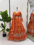 FASHIONABLE JACQUARD THREAD SEQUENCE WORK LEHENGA CHOLI WITH DUPATTA PARTY WEAR WHOLESALE PRICE ETHNIC GARMENT (7)
