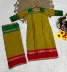 FASHIONABLE MIX COTTON WITH JACQUARD WORK TOP WITH DUPATTA PARTY WEAR WHOLESALE PRICE ETHNIC GARMENT (2)