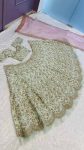 FASHIONABLE MULBERRY SILK THREAD SEQUENCE RUFFLE WORK LEHENGA CHOLI WITH DUPATTA PARTY WEAR WHOLESALE PRICE ETHNIC GARMENT (3)