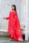 FASHIONABLE MUSLIN FLORAL PRINTED HAND WORK TOP BOTTOM WITH DUPATTA PARTY WEAR WHOLESALE PRICE ETHNIC GARMENT (3)