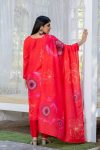 FASHIONABLE MUSLIN FLORAL PRINTED HAND WORK TOP BOTTOM WITH DUPATTA PARTY WEAR WHOLESALE PRICE ETHNIC GARMENT (3)
