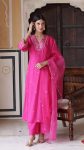 FASHIONABLE ORGANZA SILK EMBROIDERY WORK TOP BOTTOM WITH DUPATTA PARTY WEAR WHOLESALE PRICE ETHNIC GARMENT (5)