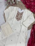 FASHIONABLE RAYON SLUB EMBROIDERY WORK TOP BOTTOM WITH DUPATTA PARTY WEAR WHOLESALE PRICE ETHNIC GARMENT (5)