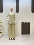 FASHIONABLE SATIN SILK TOP WITH NET SEQUENCE EMBROIDERY WORK PALAZZO AND KOTI PARTY WEAR WHOLESALE PRICE ETHNIC GARMENT (5)