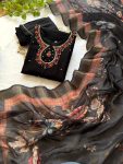 FASHIONABLE SOFT SILK THREAD SEQUENCE HAND WORK TOP BOTTOM WITH DUPATTA PARTY WEAR WHOLESALE PRICE ETHNIC GARMENT (2)