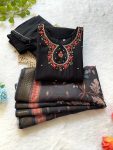 FASHIONABLE SOFT SILK THREAD SEQUENCE HAND WORK TOP BOTTOM WITH DUPATTA PARTY WEAR WHOLESALE PRICE ETHNIC GARMENT (2)