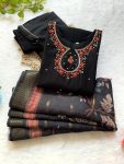 FASHIONABLE SOFT SILK THREAD SEQUENCE HAND WORK TOP BOTTOM WITH DUPATTA PARTY WEAR WHOLESALE PRICE ETHNIC GARMENT (2)