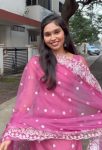 FASHIONABLE TABBY ORGANZA SILK EMBROIDERY WORK TOP WITH DUPATTA PARTY WEAR WHOLESALE PRICE ETHNIC GARMENT (5)