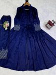GEORGEOUS CHINON SILK THREAD SEQUENCE WORK TOP WITH BOTTOM PARTY WEAR WHOLESALE PRICE ETHNIC GARMENT (12)