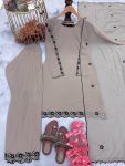 LATEST GEORGETTE EMBROIDERY WITH MIRROR WORK TOP PALAZZO WITH DUPATTA FESTIVE WEAR WHOLESALE PRICE ETHNIC GARMENT (5)
